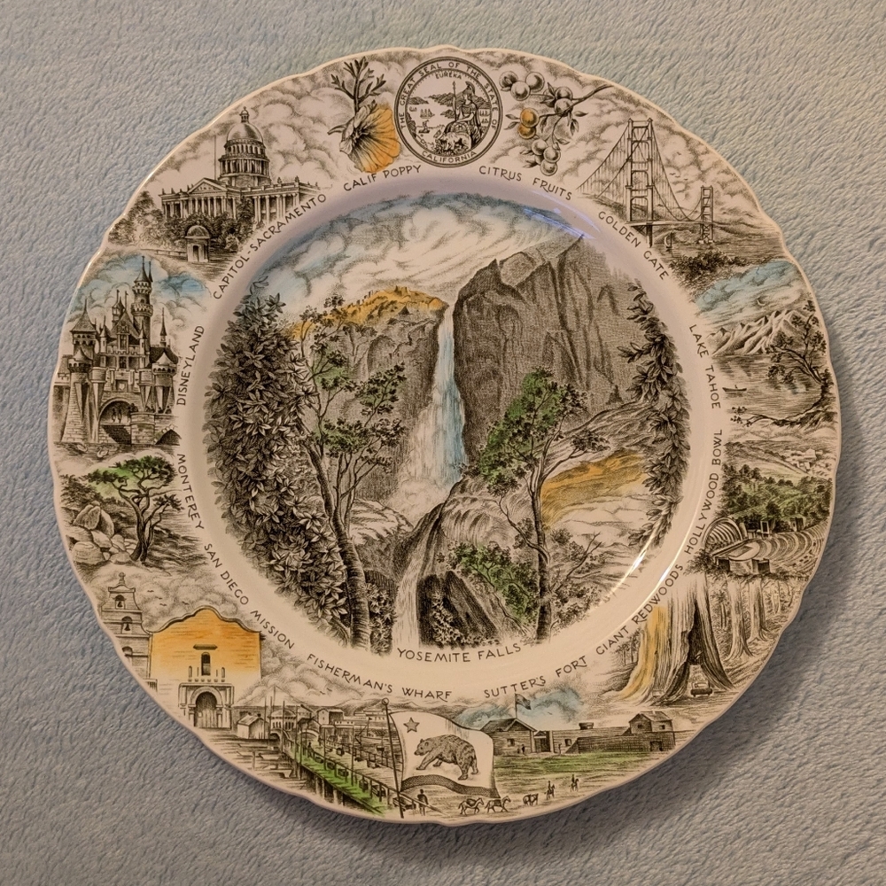 The Great State of California Collector Plate